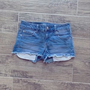American eagle super stretch jean shorts
